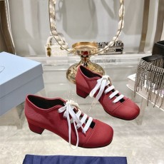 프라다 PRADA 여성 더비슈즈