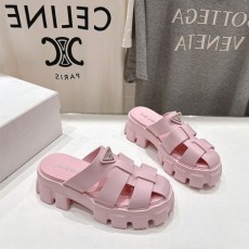 프라다 PRADA 러버 모놀리스 뮬
