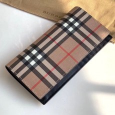 [BURBERRY-버버리] 빈티지 체크 E-캔버스 장지갑
