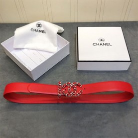 [CHANEL-샤넬] CC 로고 벨트