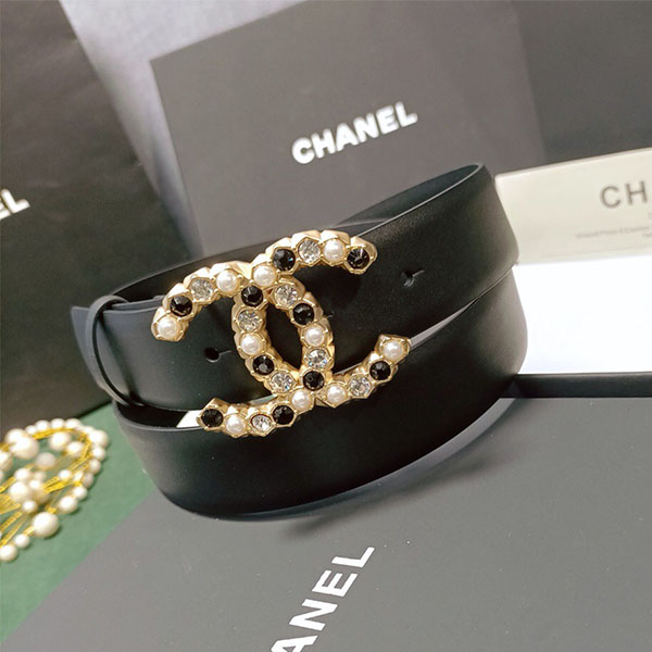 [CHANEL-샤넬] CC 로고 벨트