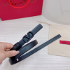 [VALENTINO-발렌티노] 브이로고 시그니처 유광 송아지 가죽 벨트