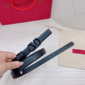 [VALENTINO-발렌티노] 브이로고 시그니처 유광 송아지 가죽 벨트