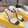 펜디 FENDI 여성 웨지힐 샌들