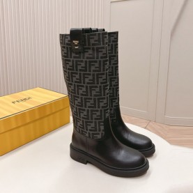 펜디 FENDI 여성 니 하이 부츠