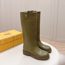 펜디 FENDI 여성 니 하이 부츠