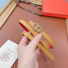 [HERMES-에르메스] Maillon H 버클 양면 가죽 벨트