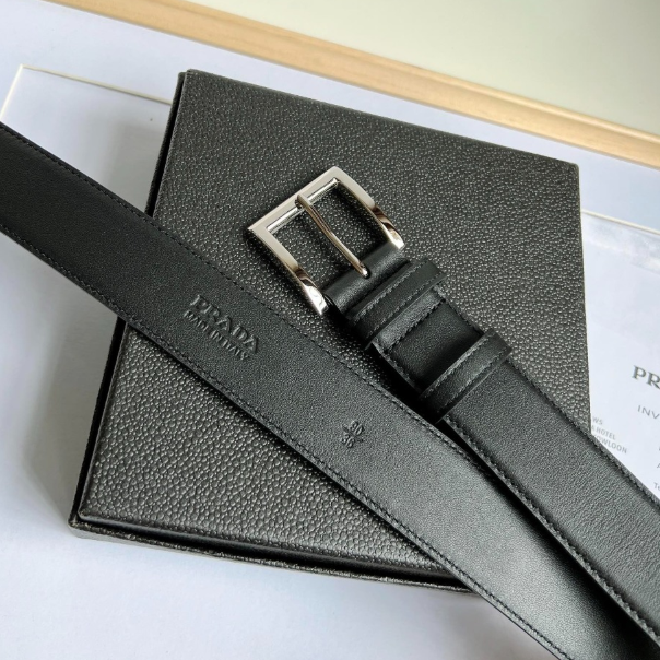 [PRADA-프라다] 사피아노 가죽벨트
