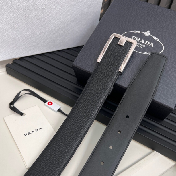 [PRADA-프라다] 사피아노 가죽벨트