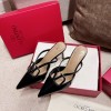 발렌티노 VALENTINO 여성 V-RING 뮬 힐