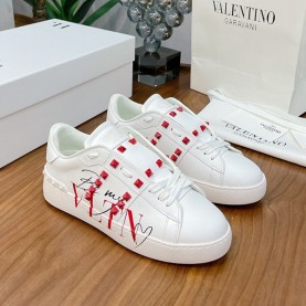 발렌티노 VALENTINO 남여공용 락스터드 히든 오픈 스니커즈