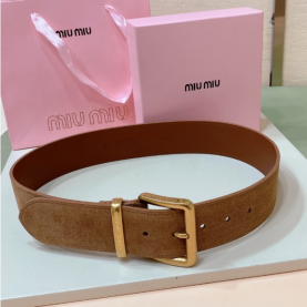 [MIUMIU-미우미우] 스웨이드 벨트