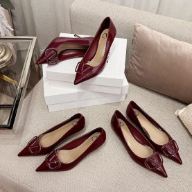 발렌티노 VALENTINO 여성 V-RING  플랫 펌프스