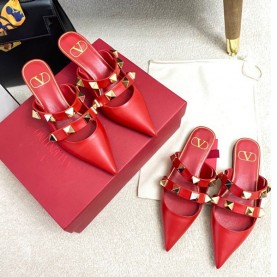 발렌티노 VALENTINO 여성 락스터드 뮬 힐