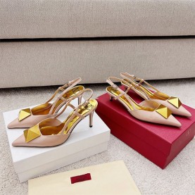 발렌티노 VALENTINO 로만 스터드 슬링백 힐
