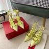 발렌티노 VALENTINO 로만 스터드 앵클렛 레더 슬링백
