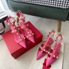 발렌티노 VALENTINO 로만 스터드 앵클렛 레더 슬링백