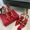 발렌티노 VALENTINO 로만 스터드 앵클렛 레더 슬링백