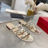 발렌티노 VALENTINO 여성 락스터드 슬리퍼