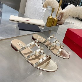 발렌티노 VALENTINO 여성 락스터드 슬리퍼