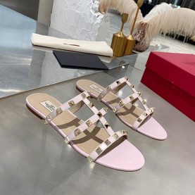 발렌티노 VALENTINO 여성 락스터드 슬리퍼