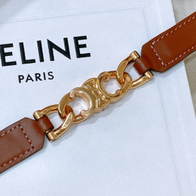 [CELINE-셀린느] 스몰 트리옹프 구르메트 어드저스터블 벨트