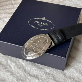 [PRADA-프라다] 로고 사피아노 벨트