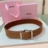 [MIUMIU-미우미우] 스웨이드 벨트