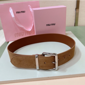 [MIUMIU-미우미우] 스웨이드 벨트