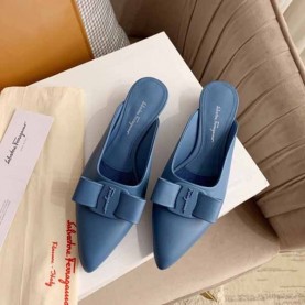 페레가모 FERRAGAMO 여성 비바 뮬 슬리퍼