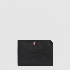 [THOM BROWNE-톰브라운]  페블레더 라운드 지퍼 클러치
