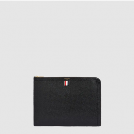 [THOM BROWNE-톰브라운]  페블레더 라운드 지퍼 클러치