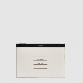 [THOM BROWNE-톰브라운]  라지  페이퍼 라벨 클러치
