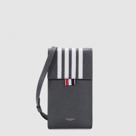 [THOM BROWNE-톰브라운]  페블 4-bar 폰 홀더백