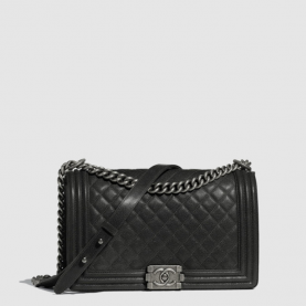 [CHANEL-샤넬] 보이백 캐비어 라지