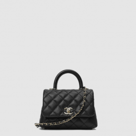 [CHANEL-샤넬] 코코핸들 미니  캐비어