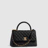 [CHANEL-샤넬] 코코핸들 미디움  캐비어