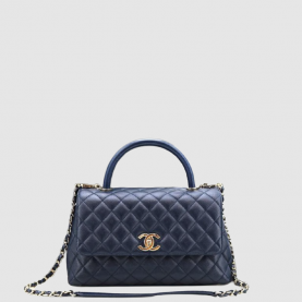 [CHANEL-샤넬] 코코핸들 미디움  캐비어