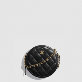[CHANEL-샤넬] 이브닝 동그리 체인 탬버린백