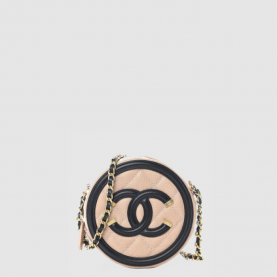 [CHANEL-샤넬] 이브닝 동그리 체인 탬버린백