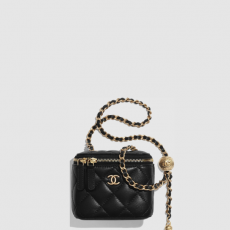 [CHANEL-샤넬] 미니 골드볼 베니티 케이스 파우치