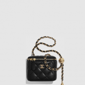 [CHANEL-샤넬] 미니 골드볼 베니티 케이스 파우치