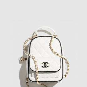 [CHANEL-샤넬] 25c 시즌 탑핸들 미니 백팩