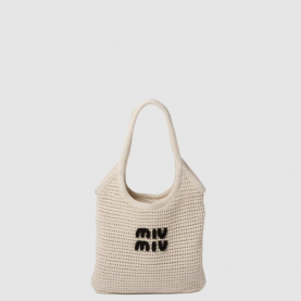 [MIUMIU-미우미우] IVY아이비 우븐 패브릭 리넨백 레귤러