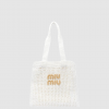 [MIUMIU-미우미우] 패브릭 토트백