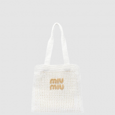 [MIUMIU-미우미우] 패브릭 토트백