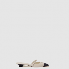 [MIUMIU-미우미우] 가죽 벨벳 샌들 5I077E