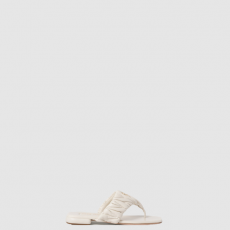 [MIUMIU-미우미우] 퀼팅 나파 가죽 툭 샌들 5Y130E