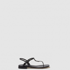 [MIUMIU-미우미우] 에나멜 가죽 끈 샌들 5Y895D