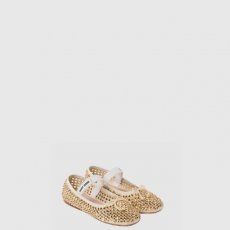 [MIUMIU-미우미우] 송아지 가죽 발레리나 플랫 5F855D